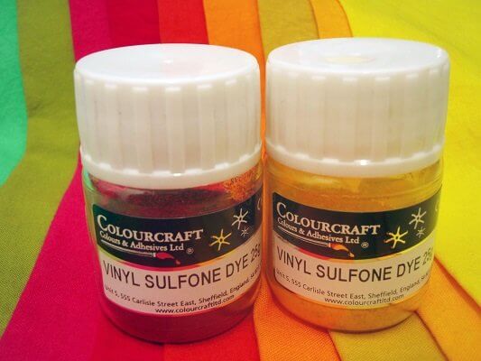 Vinyl Sulfone Dye Intro Pack - 6 x 10g + Fixer, Salt & Instructions